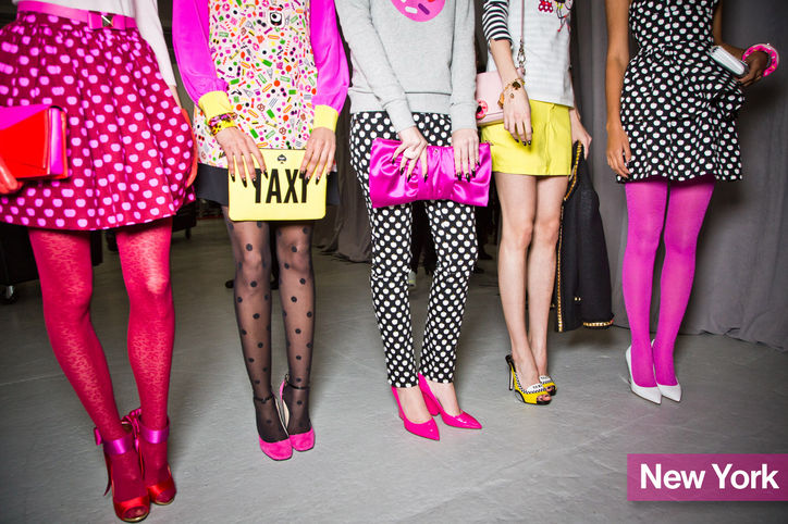 These Kate Spade girly girl styles have a punk flair. 